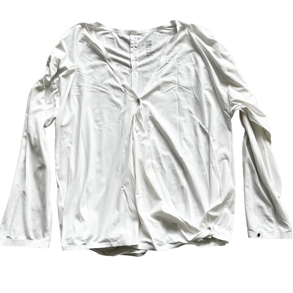 ADAY That's A Wrap Top Size Large Trendy Stylish Chic Modern Minimalist - Picture 2 of 7